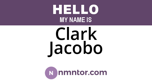 Clark Jacobo