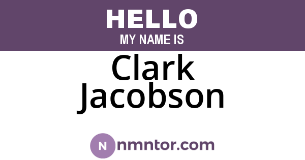 Clark Jacobson