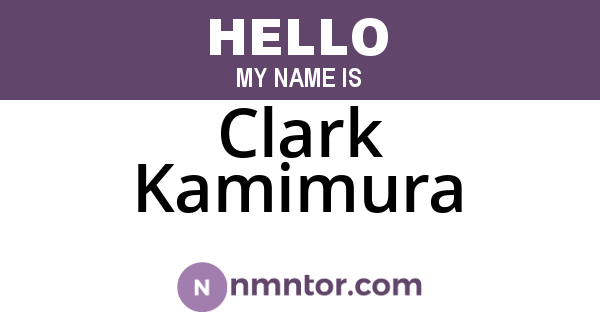 Clark Kamimura