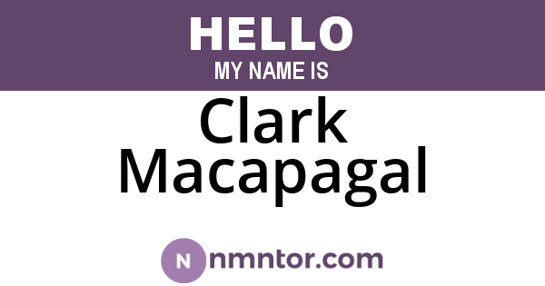Clark Macapagal
