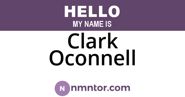 Clark Oconnell