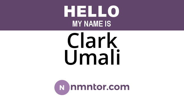 Clark Umali
