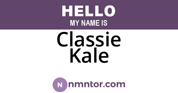 Classie Kale