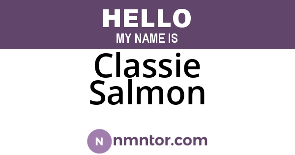 Classie Salmon