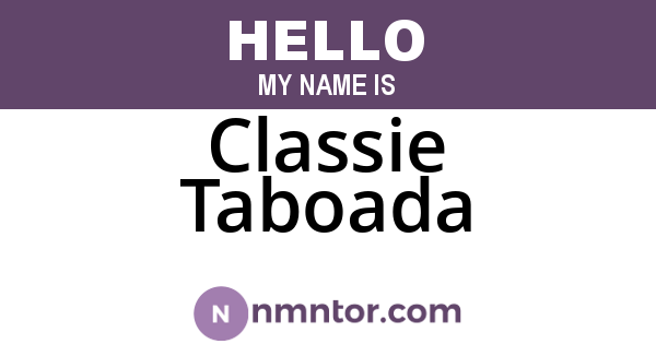 Classie Taboada