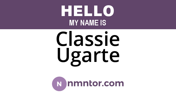 Classie Ugarte