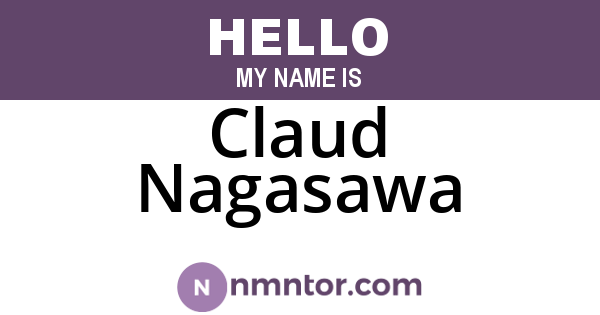 Claud Nagasawa