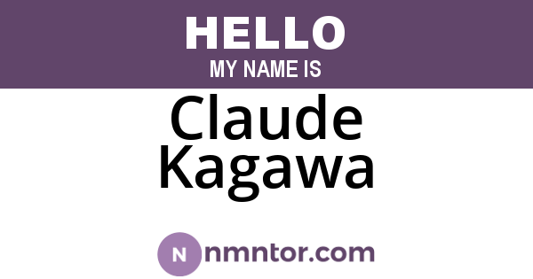 Claude Kagawa