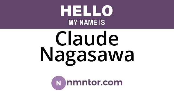 Claude Nagasawa
