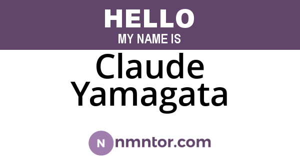 Claude Yamagata