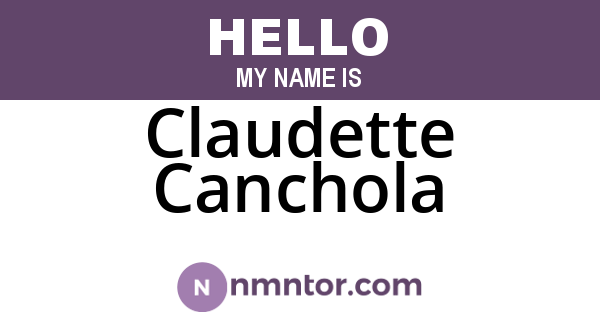 Claudette Canchola