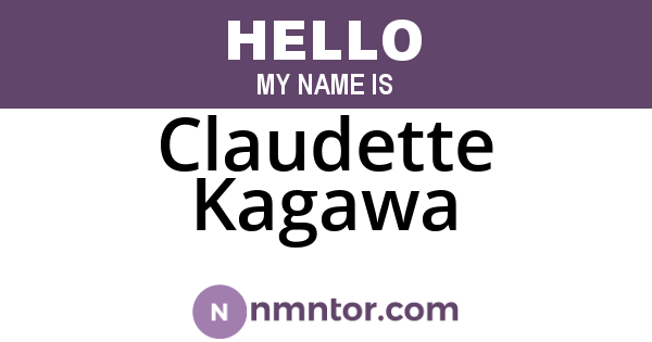 Claudette Kagawa