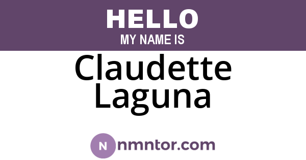 Claudette Laguna