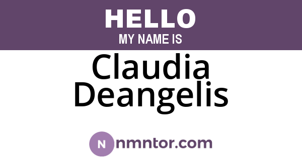 Claudia Deangelis