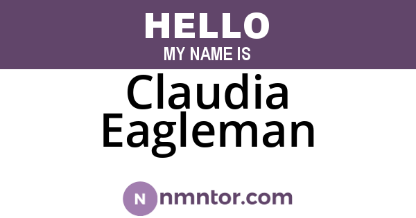 Claudia Eagleman