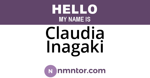 Claudia Inagaki