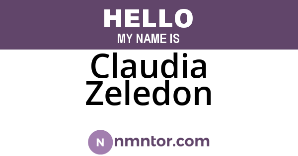 Claudia Zeledon