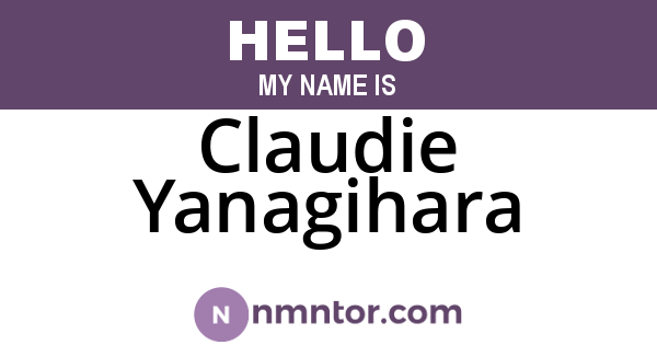 Claudie Yanagihara