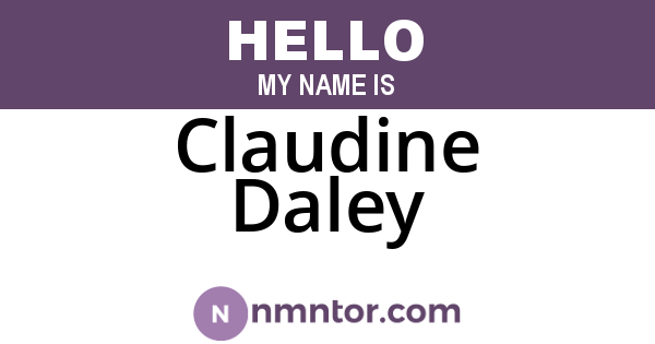 Claudine Daley