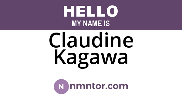 Claudine Kagawa
