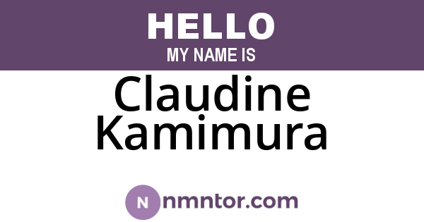 Claudine Kamimura