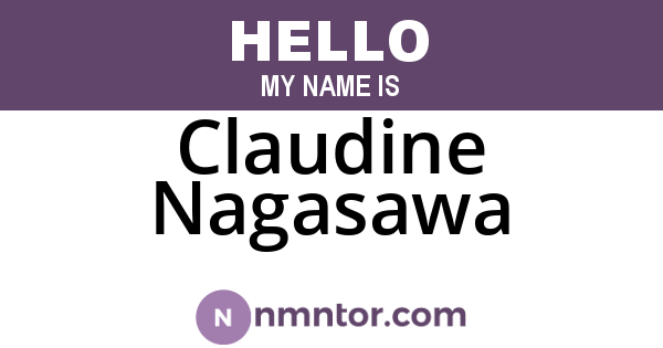 Claudine Nagasawa