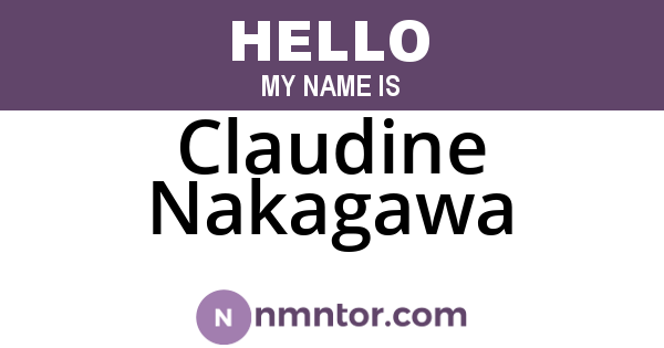 Claudine Nakagawa