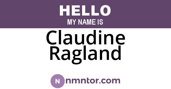 Claudine Ragland