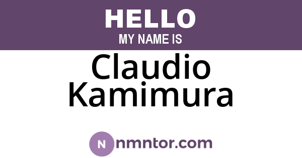 Claudio Kamimura