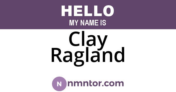 Clay Ragland