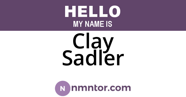 Clay Sadler