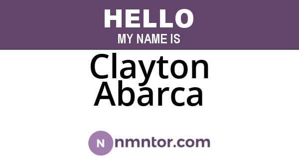 Clayton Abarca