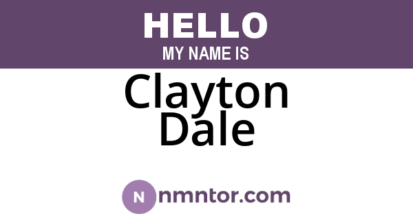 Clayton Dale