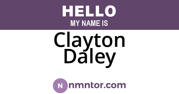Clayton Daley