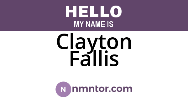 Clayton Fallis