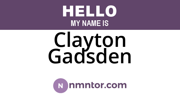 Clayton Gadsden