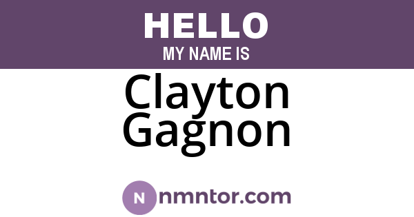 Clayton Gagnon