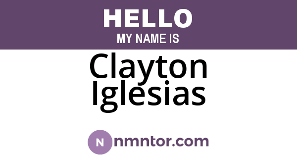 Clayton Iglesias