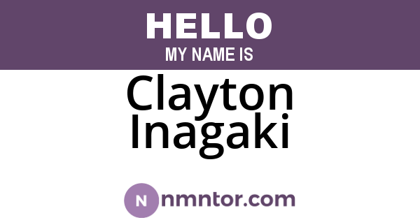Clayton Inagaki