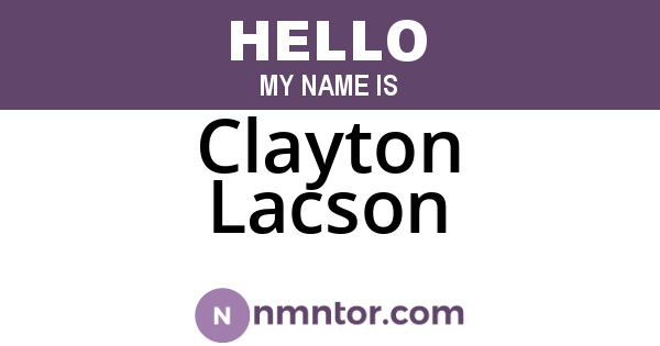 Clayton Lacson
