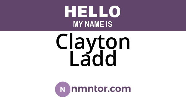 Clayton Ladd