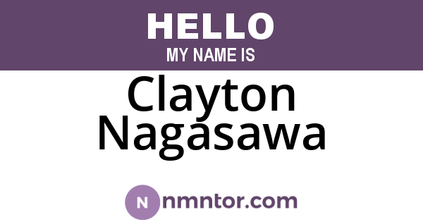 Clayton Nagasawa