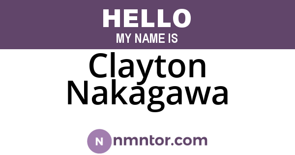 Clayton Nakagawa