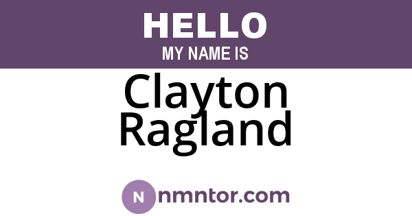 Clayton Ragland