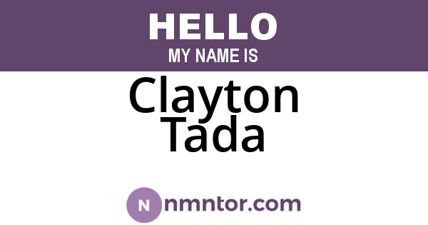 Clayton Tada