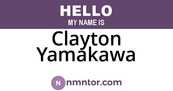 Clayton Yamakawa