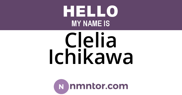 Clelia Ichikawa