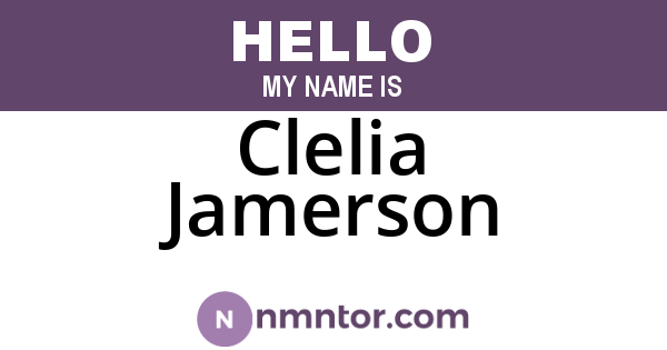 Clelia Jamerson