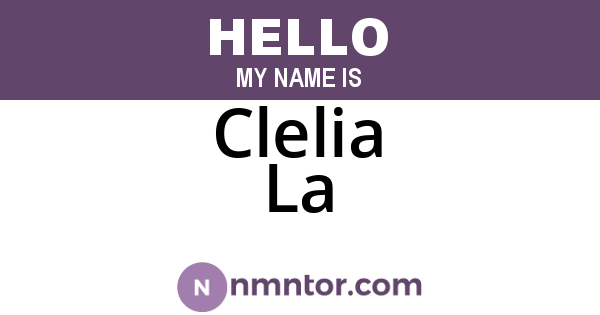 Clelia La