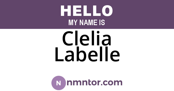 Clelia Labelle